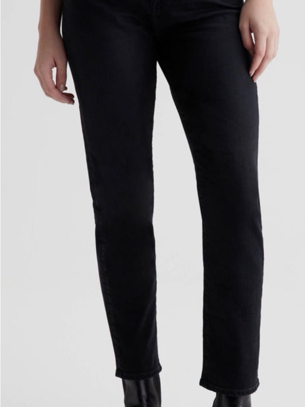 AG Ex-Boyfriend Slouchy Slim in Black Jeans